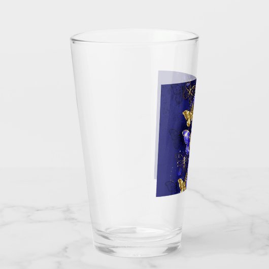Verre Composition avec papillons Sapphire (Droite)