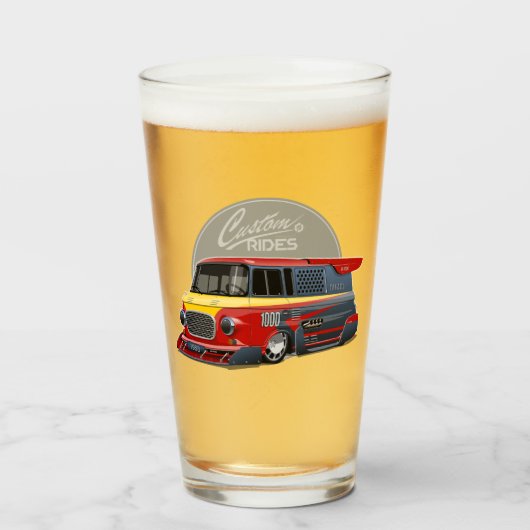 Verre Concept de van de course rétro customisé (Devant (rempli))