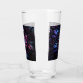 Verre Conception Abstraite des fleurs fractales. (Gauche)