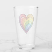 Verre Conception cardiaque gay pride (Dos)