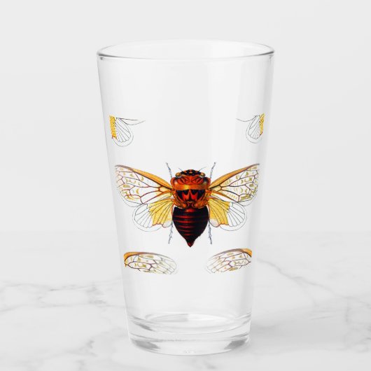 Verre conception d'abeille (Devant)