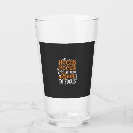 Verre Conception de bière Hocus Pocus Halloween_1 (Devant)