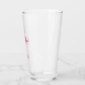 Verre Conception de bocal de femme de ménage rose (Gauche)