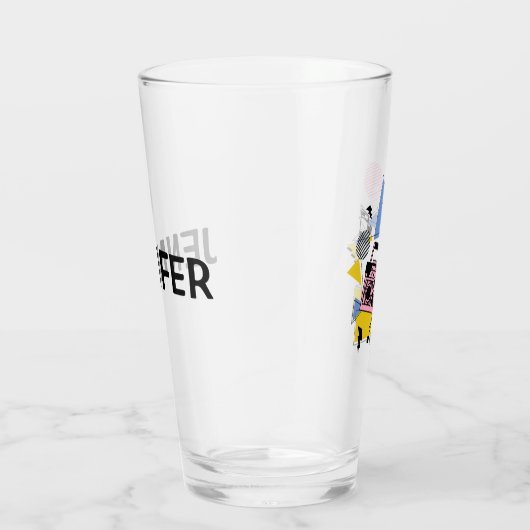 Verre Conception de boite de style rétro (Droite)