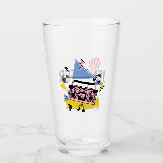 Verre Conception de boite de style rétro (Devant)