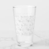 Verre Conception de célébration de mariage romantique de (Dos)