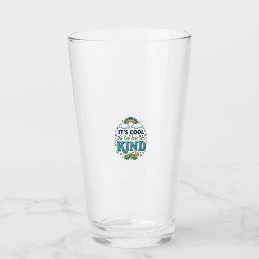 Verre Conception de chemise de chenille arc-en-ciel Cool (Devant)
