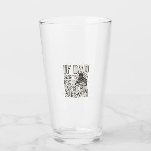 Verre Conception de chemise drôle de mécanicien papa si