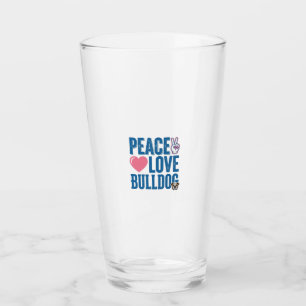 Verre Conception de chemise pour chien vintage Peace Lov