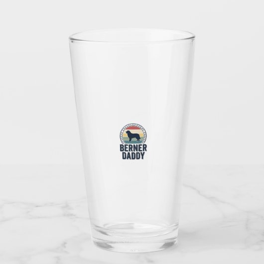 Verre Conception de chemise vectorielle Berner Daddy Vin (Devant)