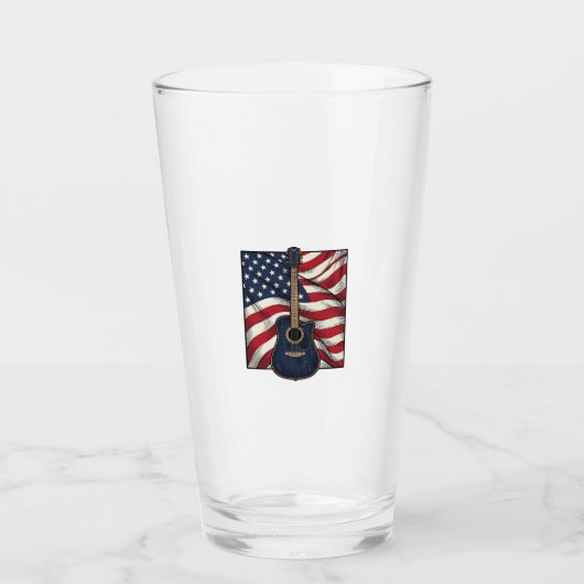 Verre Conception de chemise vectorielle drapeau patrioti (Devant)