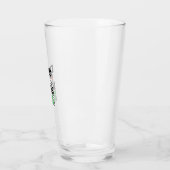 Verre Conception de chemise vectorielle drôle de batteri (Gauche)