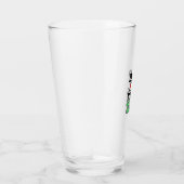 Verre Conception de chemise vectorielle drôle de batteri (Droite)