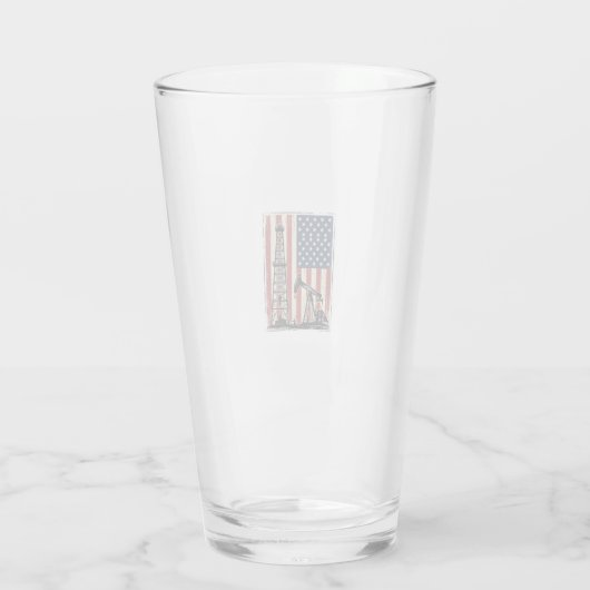 Verre Conception de chemise vectorielle du drapeau améri (Dos)