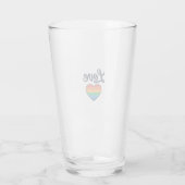 Verre Conception de chemise vectorielle Love Rainbow Hea (Dos)