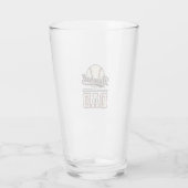 Verre Conception de chemise vectorielle Vintage Baseball (Dos)