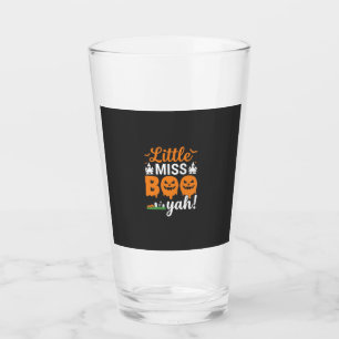 Verre Conception de citrouille Halloween Little Miss Boo