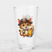 Verre Conception de clip de chat et de bière-85244 (Dos)
