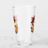 Verre Conception de clip de chat et de bière-85244 (Droite)