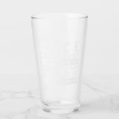 Verre Conception de devis de sagesse - Valeur de chaque (Dos)