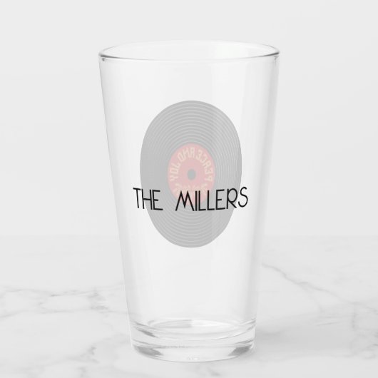 Verre Conception de disques vinyle Peace and joy (Dos)