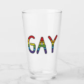Verre Conception de Doodle Gay (Devant)