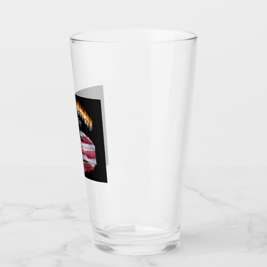 Verre Conception de flamme d'insigne d'action de combat (Gauche)