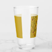 Verre conception de fleurs jaune32 (Droite)