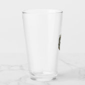 Verre Conception de gravure vintage hexagonale camouflée (Droite)