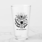Verre Conception de la fête du Nouvel An (Dos)