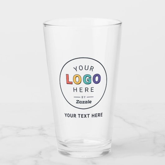 Verre Conception de logo de marque personnalisé (Devant)
