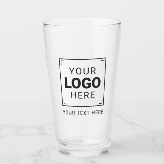 Verre Conception de logo personnalisé (Devant)