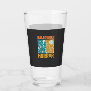 Verre Conception de maison hantée Halloween Lune squelet