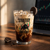 Verre Conception de mentalité de trading de taureau Stra