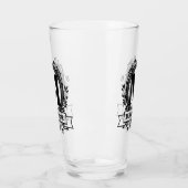 Verre Conception de monogramme floral (Gauche)