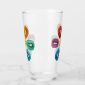 Verre Conception de Motif Kiwi Multicolor (Gauche)
