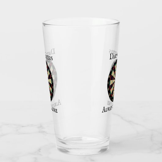 Verre Conception de notation drôle aux fléchettes, (Gauche)