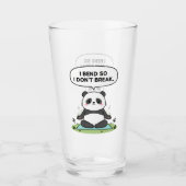 Verre conception de panda « Je me plie pour ne pas me ca (Devant)