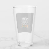 Verre Conception de patch de citrouilles maman Halloween (Dos)