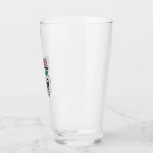 Verre Conception de pull moche de pêche à Noël (Gauche)