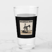 Verre Conception de rodéo de pompe à cheval, champ pétro (Dos)