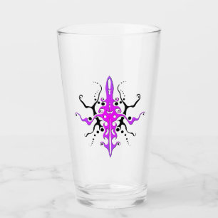 Verre Conception de tatouage tribal de masque abstrait -