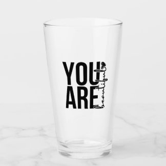Verre Conception de typographie « Belle » minimaliste –