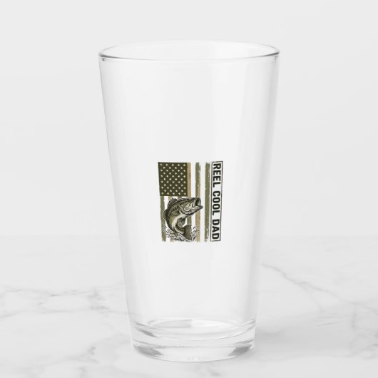 Verre Conception de vecteur de drapeau de pêche à la bas (Devant)
