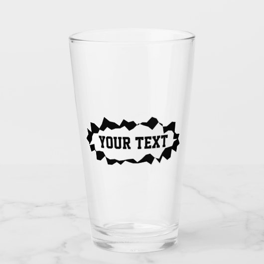 Verre Conception de vitrage à trou déchiré amusant avec (Devant)