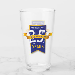 Verre Conception du 25e anniversaire