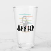 Verre Conception du chat noir du milieu du siècle (Dos)