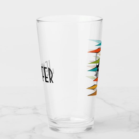 Verre Conception du chat noir du milieu du siècle (Droite)