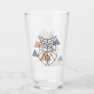 Verre Conception géométrique de hibou