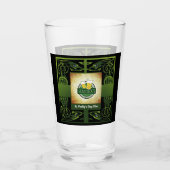 Verre Conception Irlandaise Celtique Verte Traditionnell (Devant)